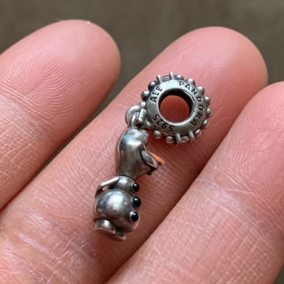 Retired Pandora - Disney, Frozen Olaf Dangle Charm Sterling Silver 925 - Picture 4 of 5